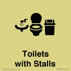 Toilets: Stalls and Wash Basin with Sanitary Bin